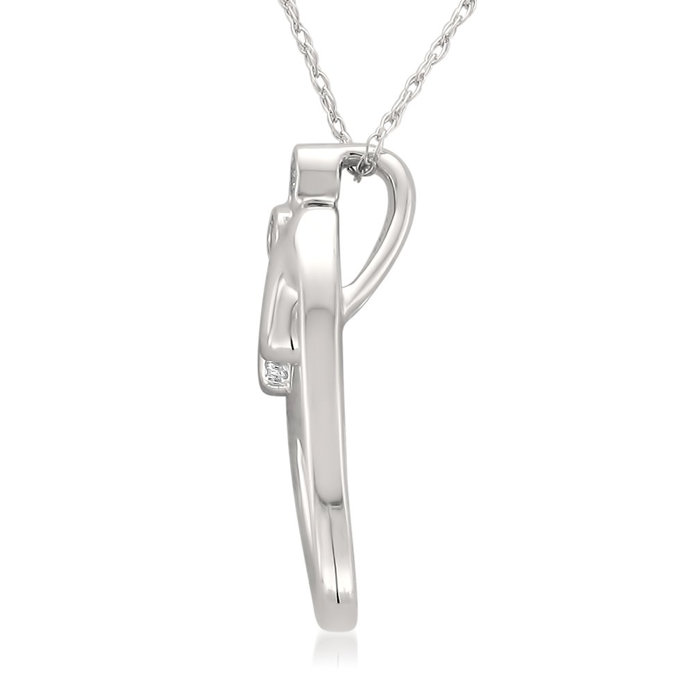 1/6 to 3/4 Carat Natural Diamond Pendant Necklace - 14K White Gold Round Cut Diamond Jewelry for Women (H-I, I2-I3 / I-J, I1-I2) | Valentine's Day Gift, Anniversary Present, Birthday Jewelry for Her | Perfect for Weddings, Date Nights & Special Occasions