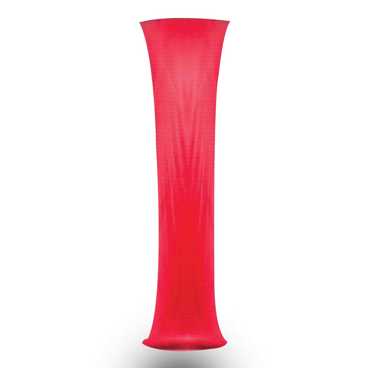 Premium Red Satin Fabric Covered Column - Elegant Parade Decorations & Event Decor for Weddings, Parties, and Stage Performances