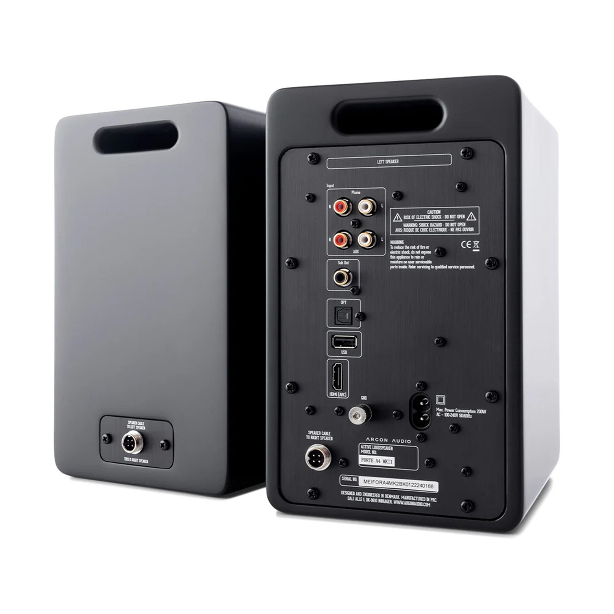 Argon FORTE A4 MK2 Active Bookshelf Speakers - Premium Hi-Fi Sound for Home Audio, Studio Monitors & Gaming Setup (Pair)