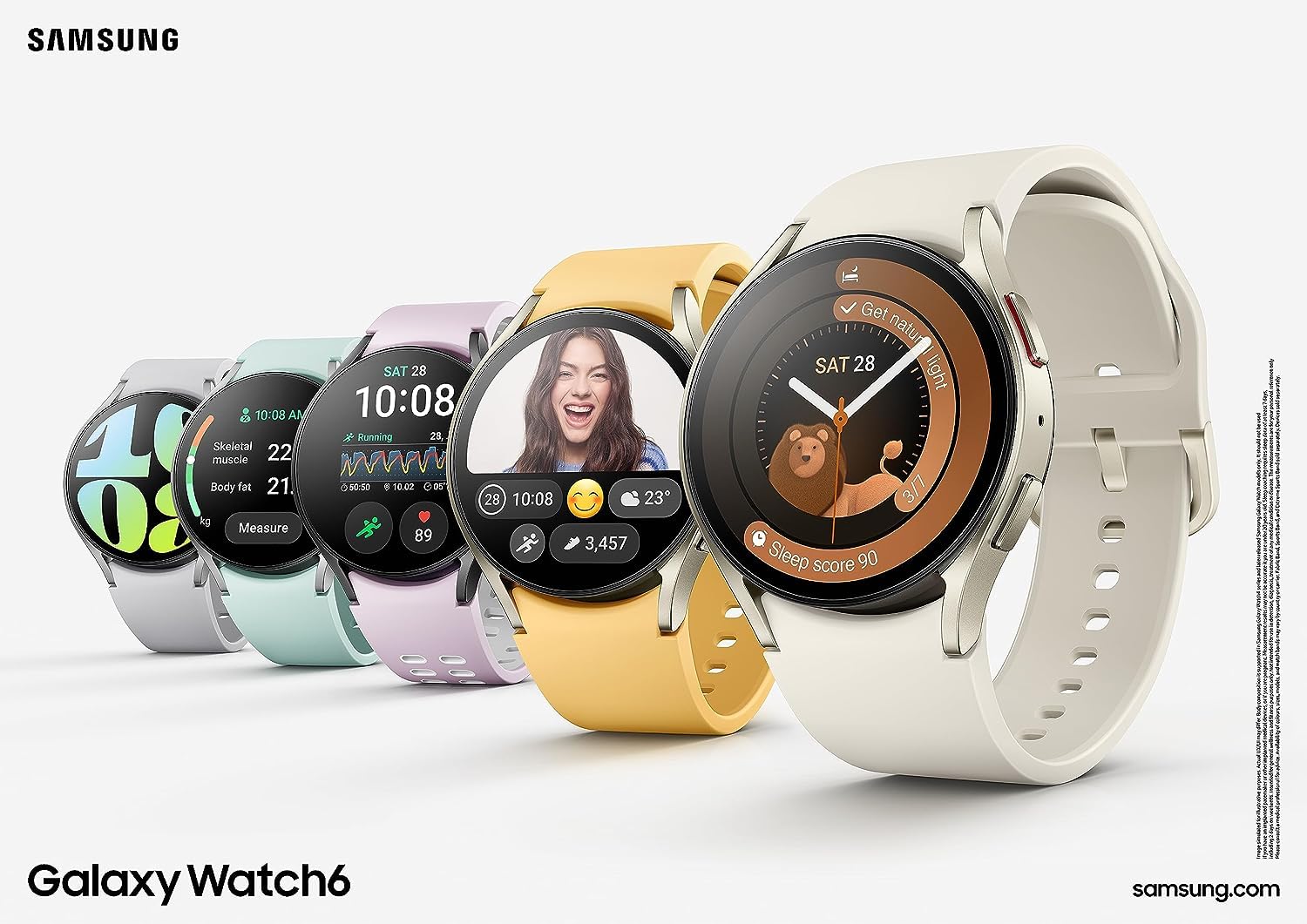 SAMSUNG Galaxy Watch 6 (44mm) Smartwatch with WIFI + 4G LTE, 1.5-inch Super AMOLED Display, GPS, Bluetooth - Fully Unlocked R945U Graphite (Renewed) - Perfect for Fitness Tracking, Notifications & Calls on the Go