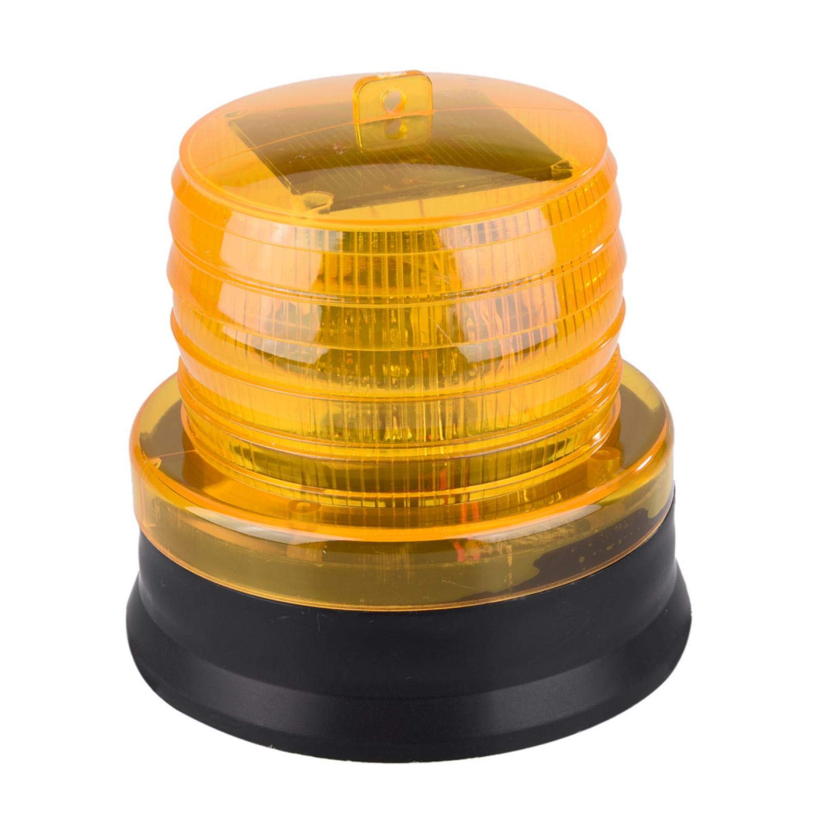 2V Solar LED Strobe Beacon - Emergency Warning Light for Cars & Construction