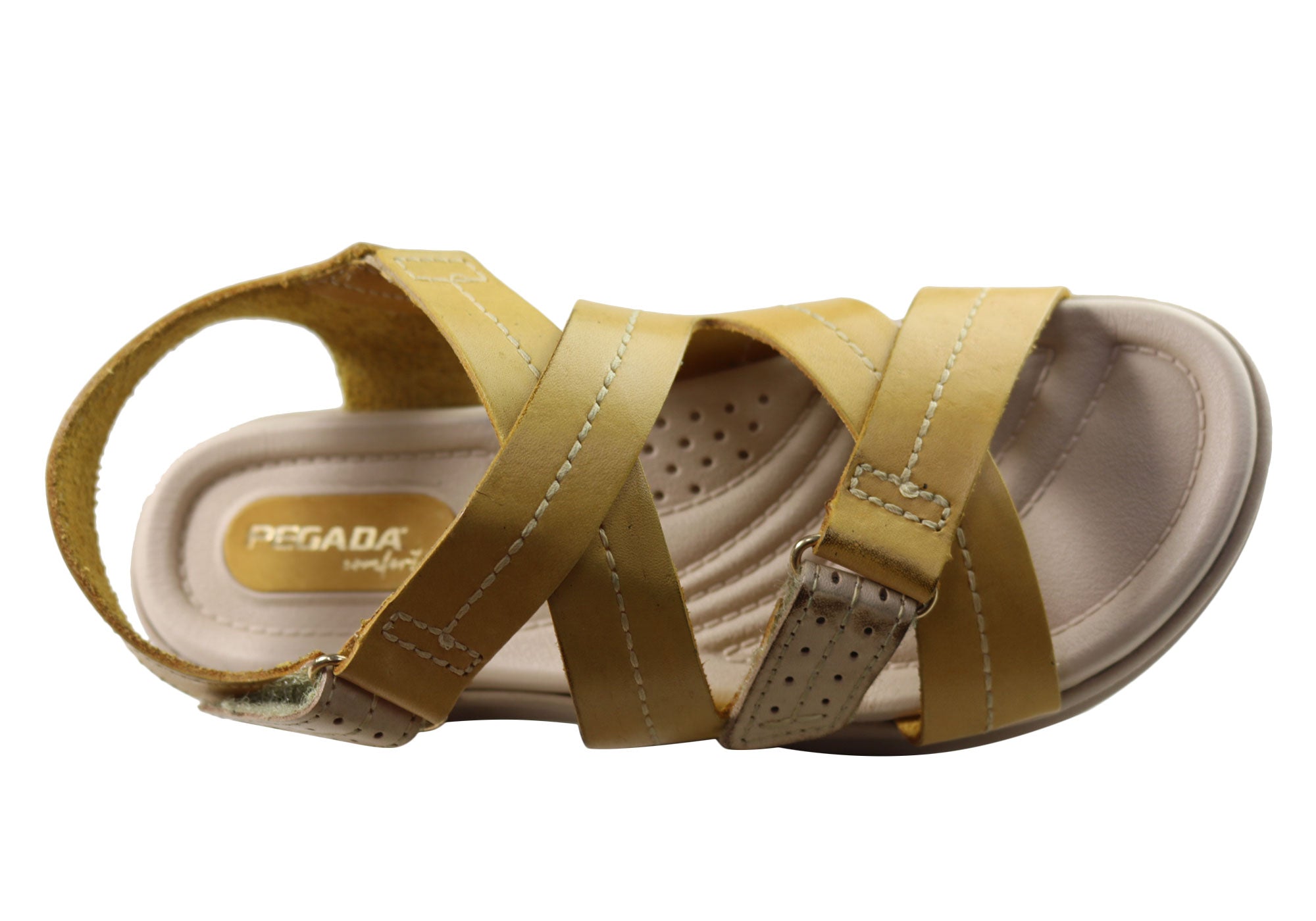 Pegada Sien Women's Comfortable Leather Sandals - Handmade in Brazil - Perfect for Summer, Beach & Casual Outings
