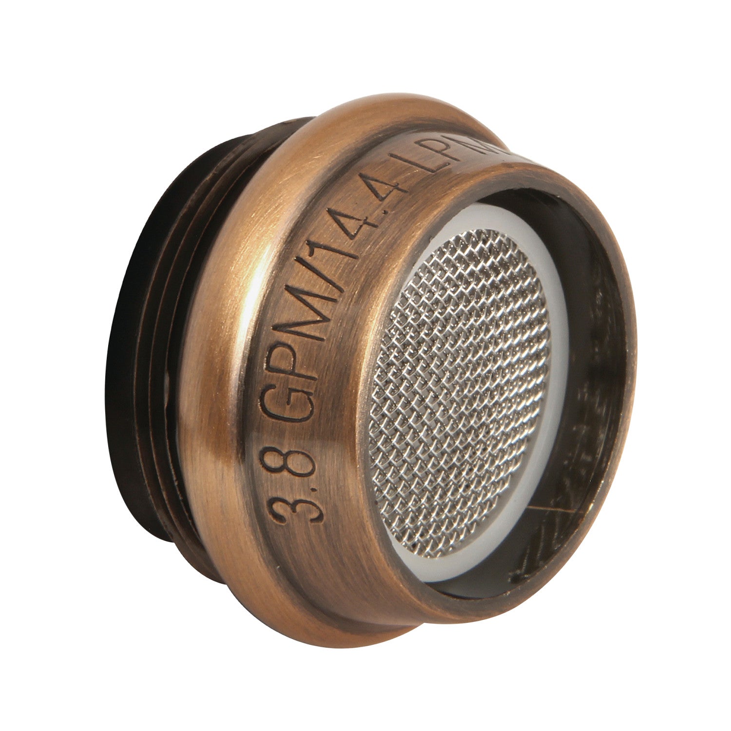 Cal Green KSSA310AC 3.8 GPM Male Threaded Water Saving Aerator in Antique Copper - Perfect for Kitchen Sink, Bathroom Faucet & RV Applications