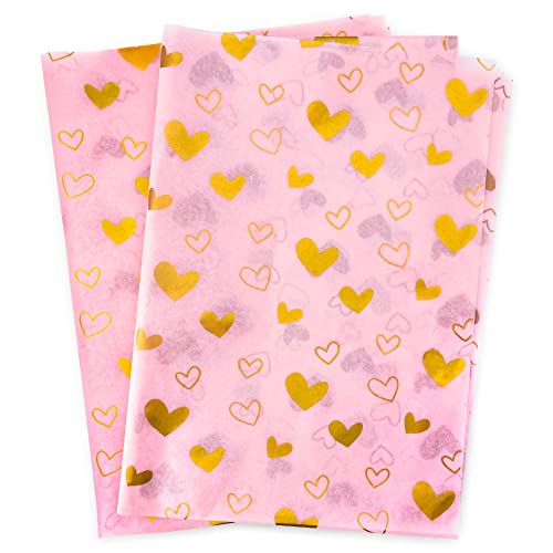 Pink with Gold Heart