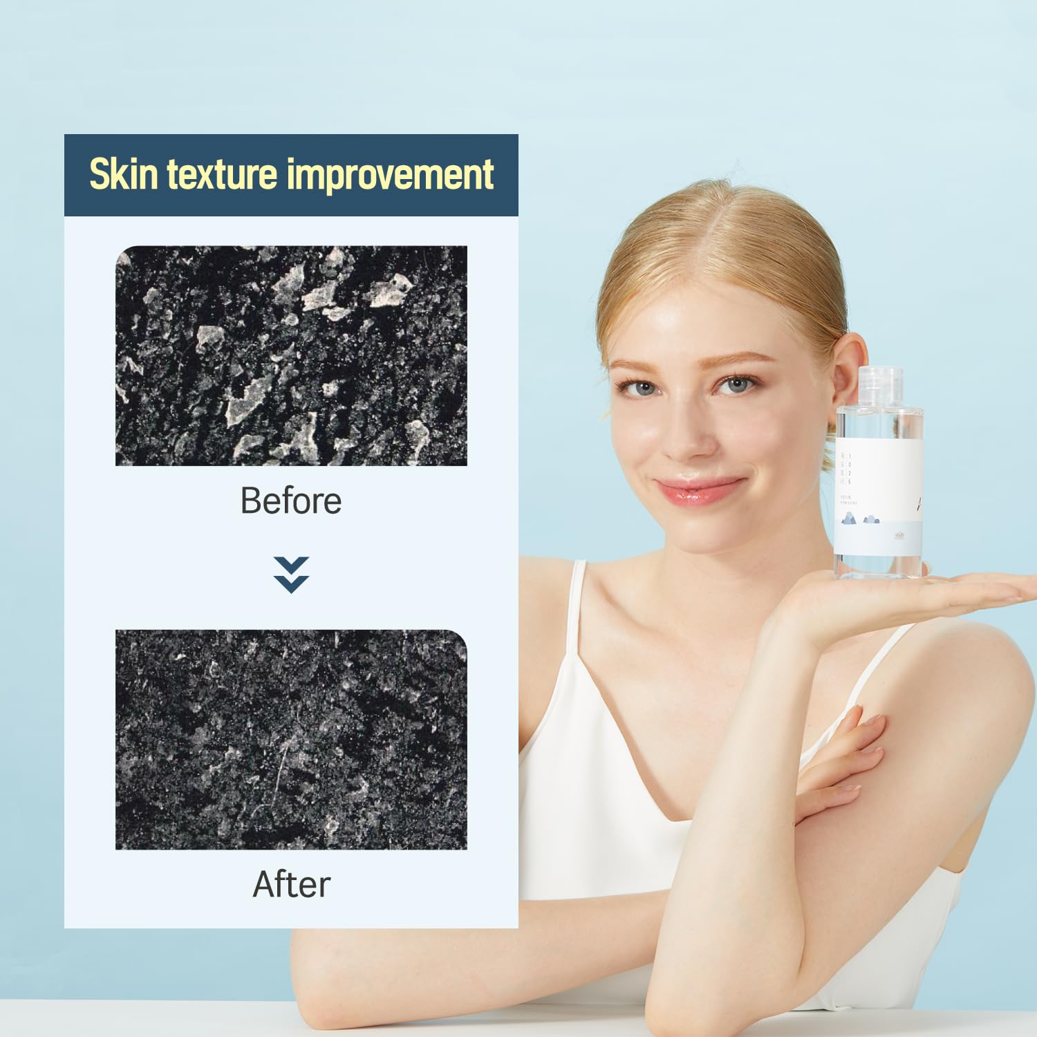 ROUND LAB 1025 Dokdo Toner 150ml + Camellia Deep Collagen Firming Mask 4pcs Set | Korean Skincare for Pore Minimizing, Hydration & Gentle Exfoliation | Soothing Facial Treatment for Dry & Sensitive Skin | Perfect for Night Routine & Post-Sun Care