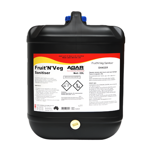 Organic Agar Fruit & Vegetable Sanitiser - Natural Food Wash for Fresh Produce - Safe & Effective Cleaning for Apples, Grapes, Berries & Leafy Greens - Perfect for Home Kitchens & Healthy Eating