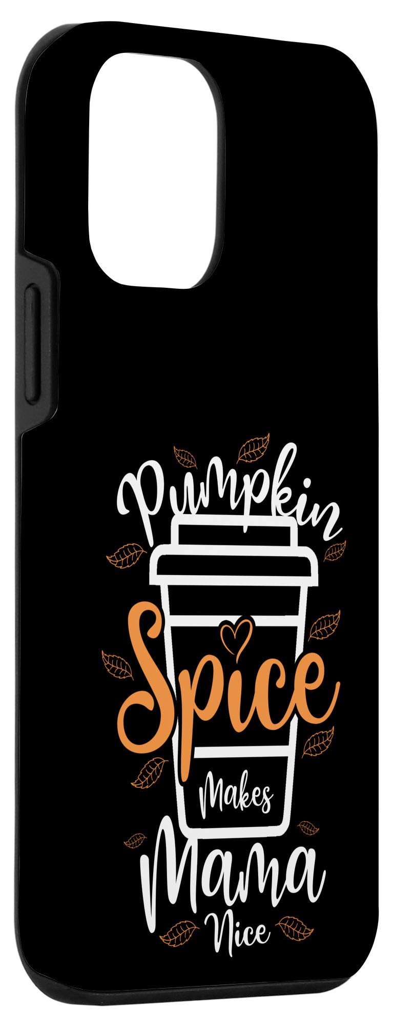 iPhone 12 Mini Case | Fall Pumpkin Spice Design | Shockproof Protective Cover | Perfect for Autumn, Halloween & Thanksgiving Gifts