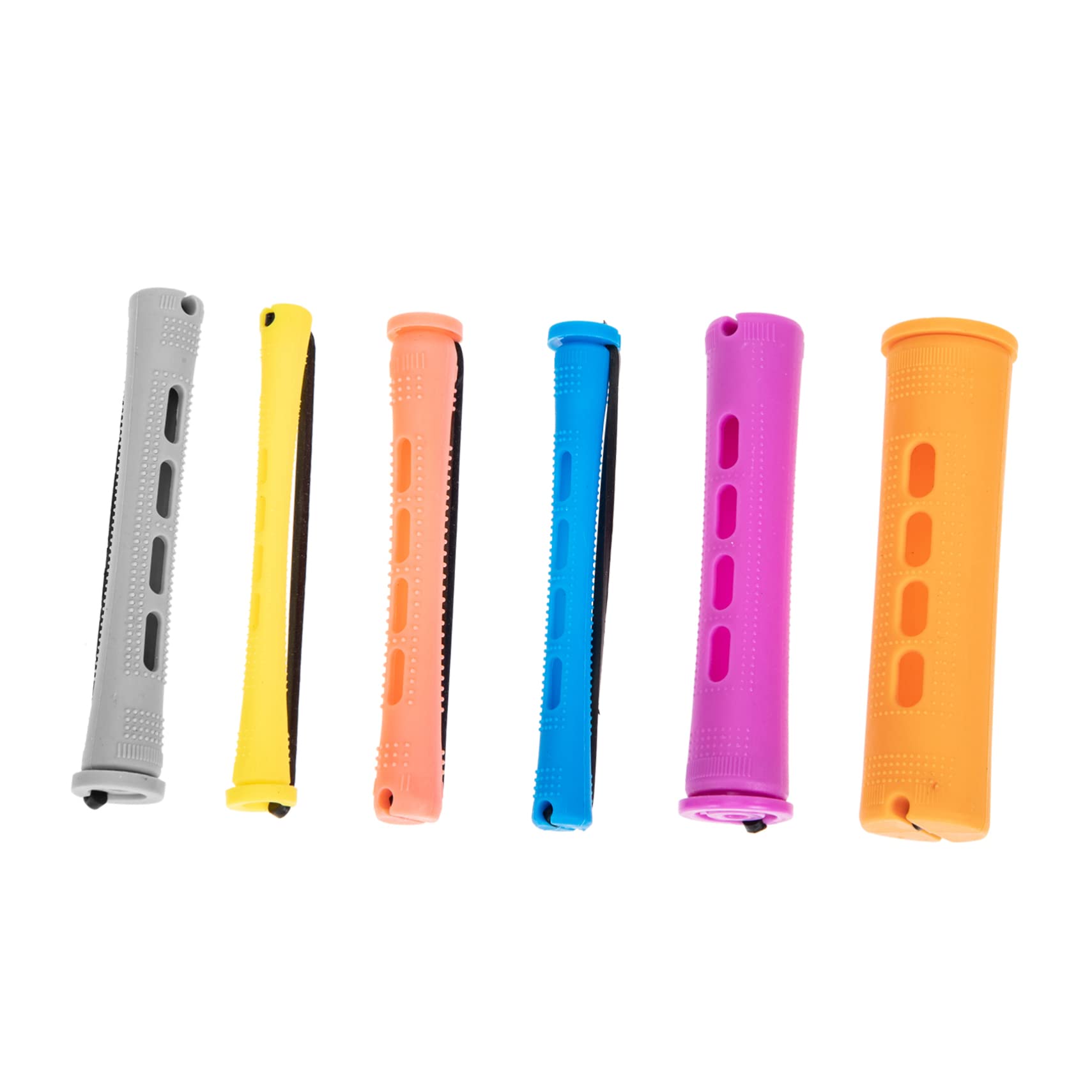 Lurrose 6-Piece Plastic Hair Rollers Set - Sponge Foam Curlers for Short & Medium Hair, Hot Rollers for Salon & Home Use, DIY Waving & Styling Tools (Great for Parties, Weddings & Everyday Hairstyles)
