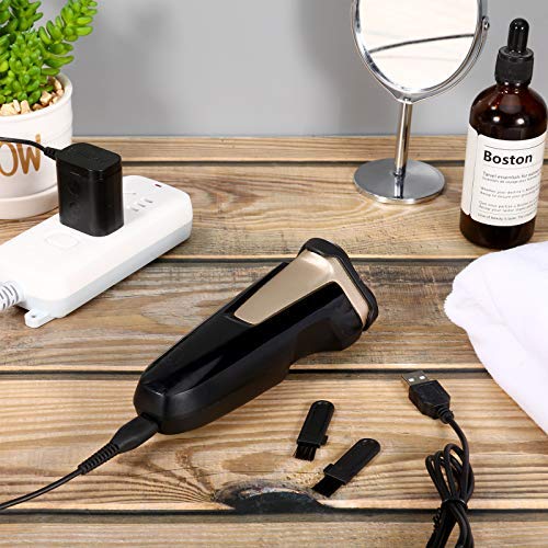 Honoson Electric Shaver Replacement Charger & 5-Piece Cleaning Brush Set - USB Power Cord for Head Shavers & Clippers | Durable Charging Cable for Home & Travel Grooming
