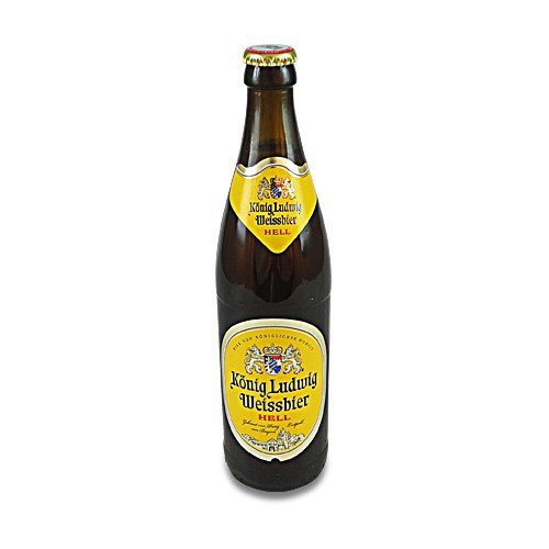 König Ludwig Weissbier Hell - Premium German Wheat Beer (6 x 0.5L Bottles, 5.5% ABV) - Perfect for Oktoberfest, BBQs & Beer Tasting Events