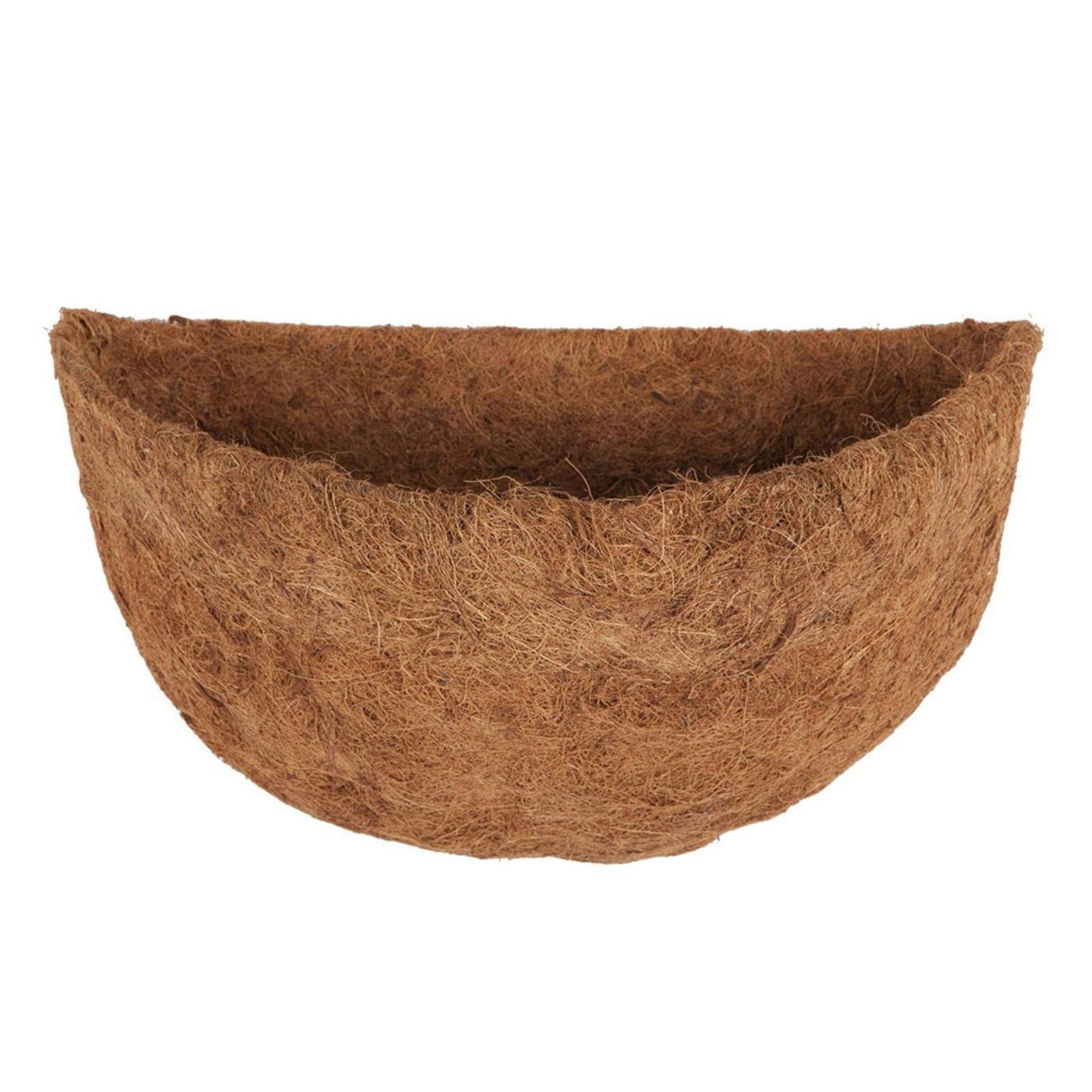 **Half Round Coco Liner for Hanging Baskets & Wall Planters – 10/12/14 Inch Natural Coconut Fiber Basket Liners – Durable & Eco-Friendly Replacement for Flower Planters – Perfect for Balcony Gardens, Indoor Decor & Outdoor Landscaping**