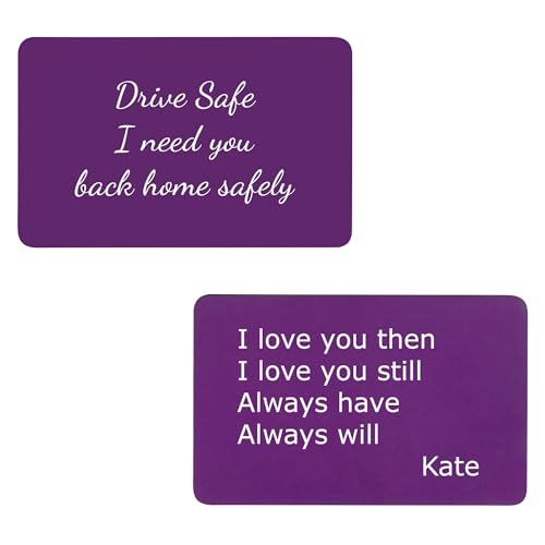Purple: 2 sides text engraving
