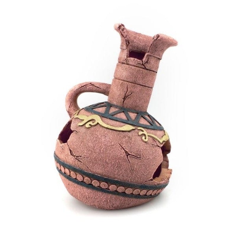 Bioscape Turkish Bottle Urn 15x11cm - Handmade Ceramic Vase for Home Decor, Wedding Centerpiece & Memorial Keepsake