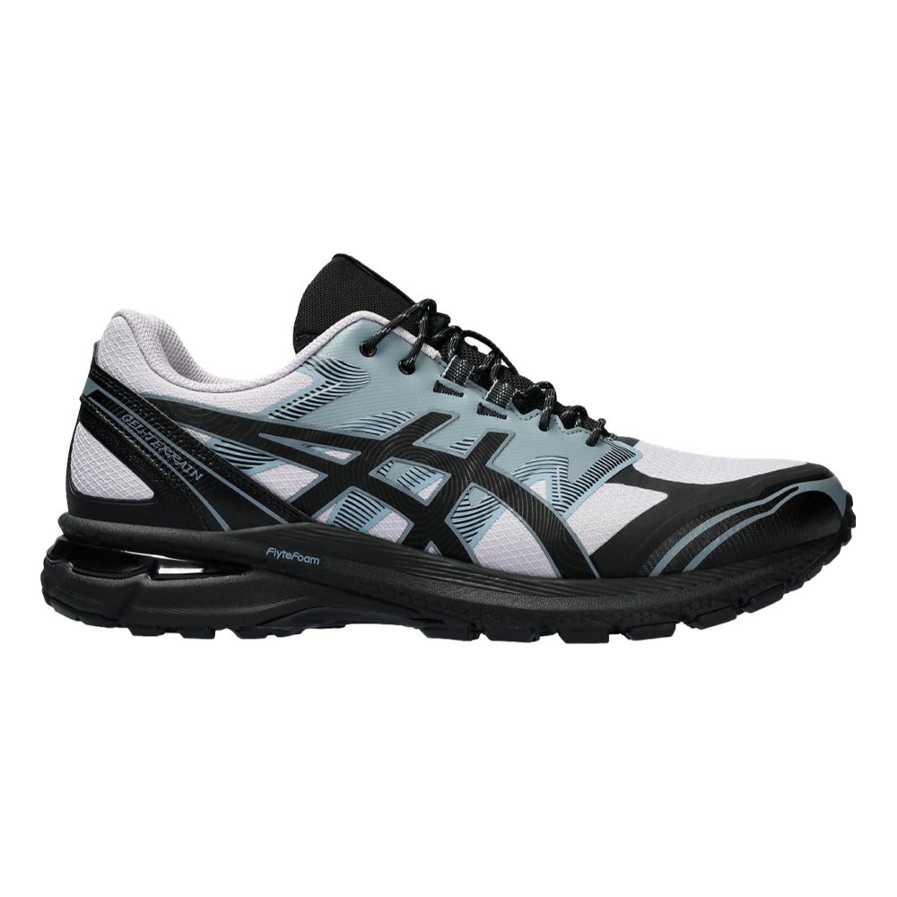 ASICS GEL-TERRAIN Running Shoes for Men - Lightweight Cushioned Trail Runners with Faded Ash/Black Colorway - Perfect for Hiking, Jogging & Outdoor Workouts