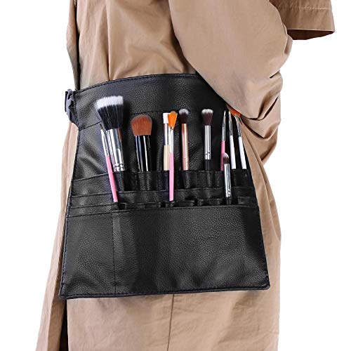 Premium Lightweight Makeup Brush Roll Up Bag - Travel Cosmetic Organizer for Artists & Professionals | Soft, Durable & Portable for On-the-Go Makeup Application