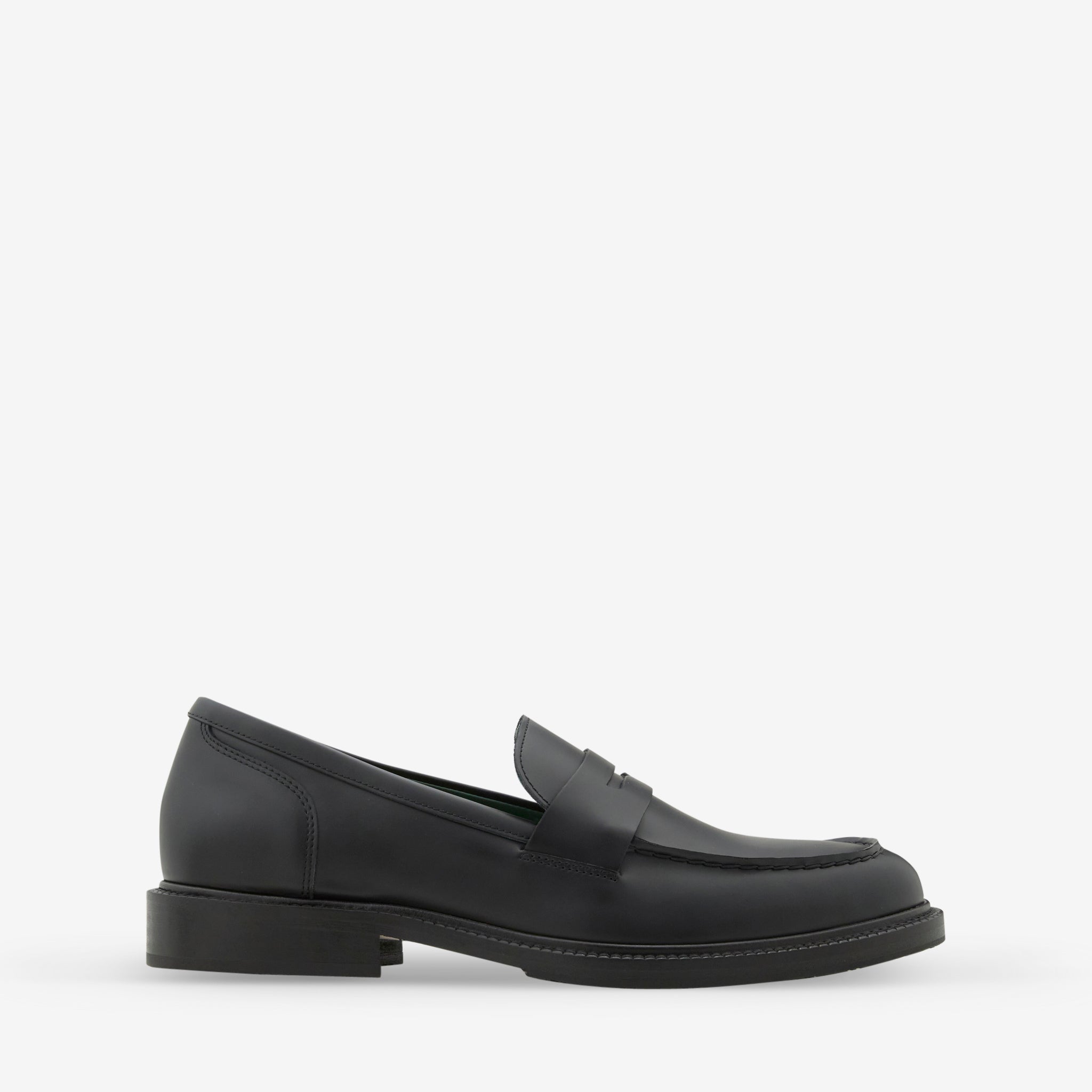 Townee Penny Loafer Shoes for Men & Women - Genuine Polido Leather in Black - Classic Slip-On Dress Shoes for Office, Business & Formal Occasions