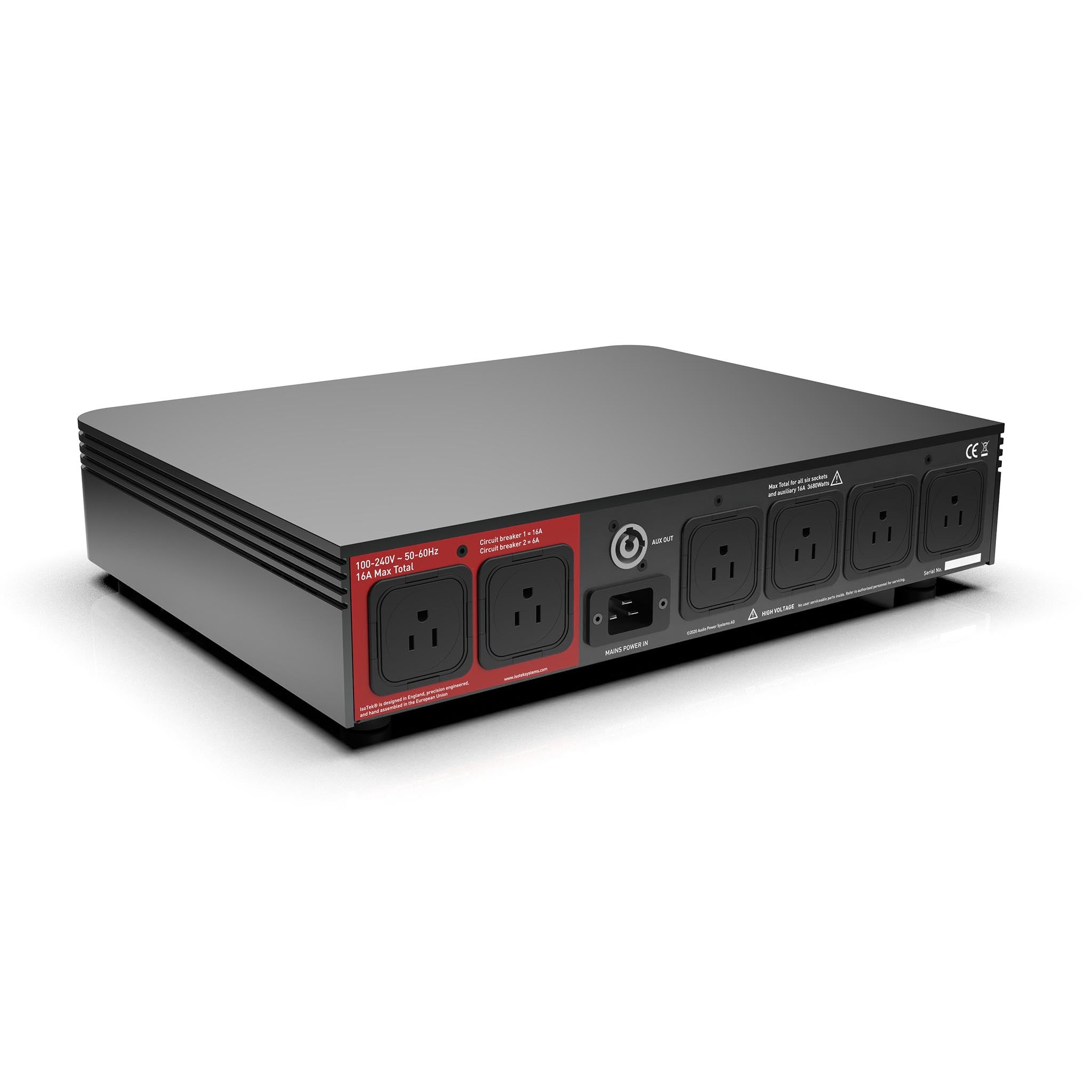 IsoTek V5 Aquarius Power Conditioner with Premier C19 Power Cable - High-Performance Audio Power Filter for Home Theater & Studio Equipment