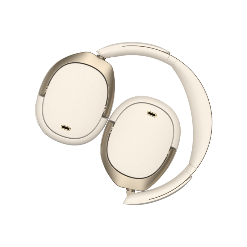Edifier WH950NB Ivory Active Noise Cancelling Hi-Res Wireless Bluetooth Headphones for Travel, Work & Music Lovers