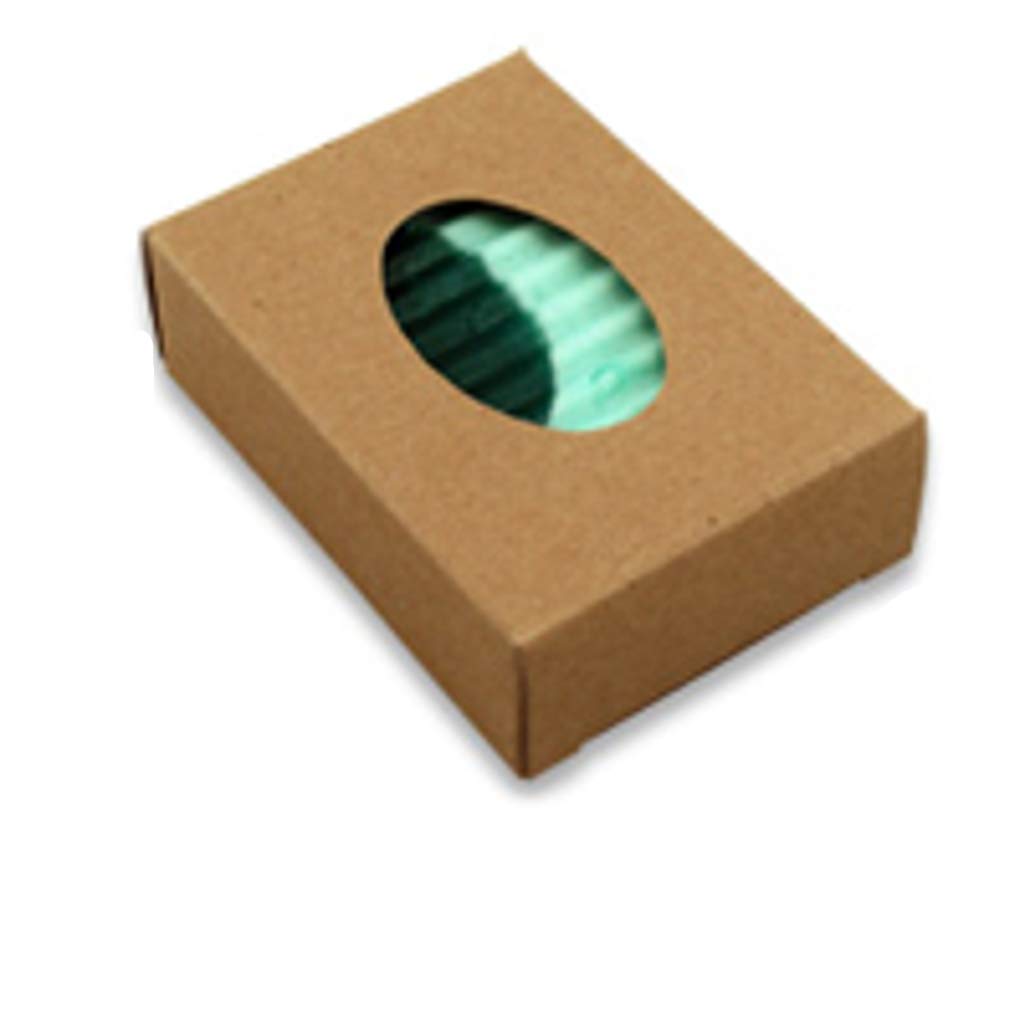 1,000 CYP Kraft Oval Window Soap Boxes - Eco-Friendly Homemade Soap Packaging for Handmade Soaps - 100% Recycled Materials - Made in USA - Bulk Soap Making Supplies (Case of 1,000) - Perfect for Artisan Soap Wrapping, Gift Packaging & Small Business Branding