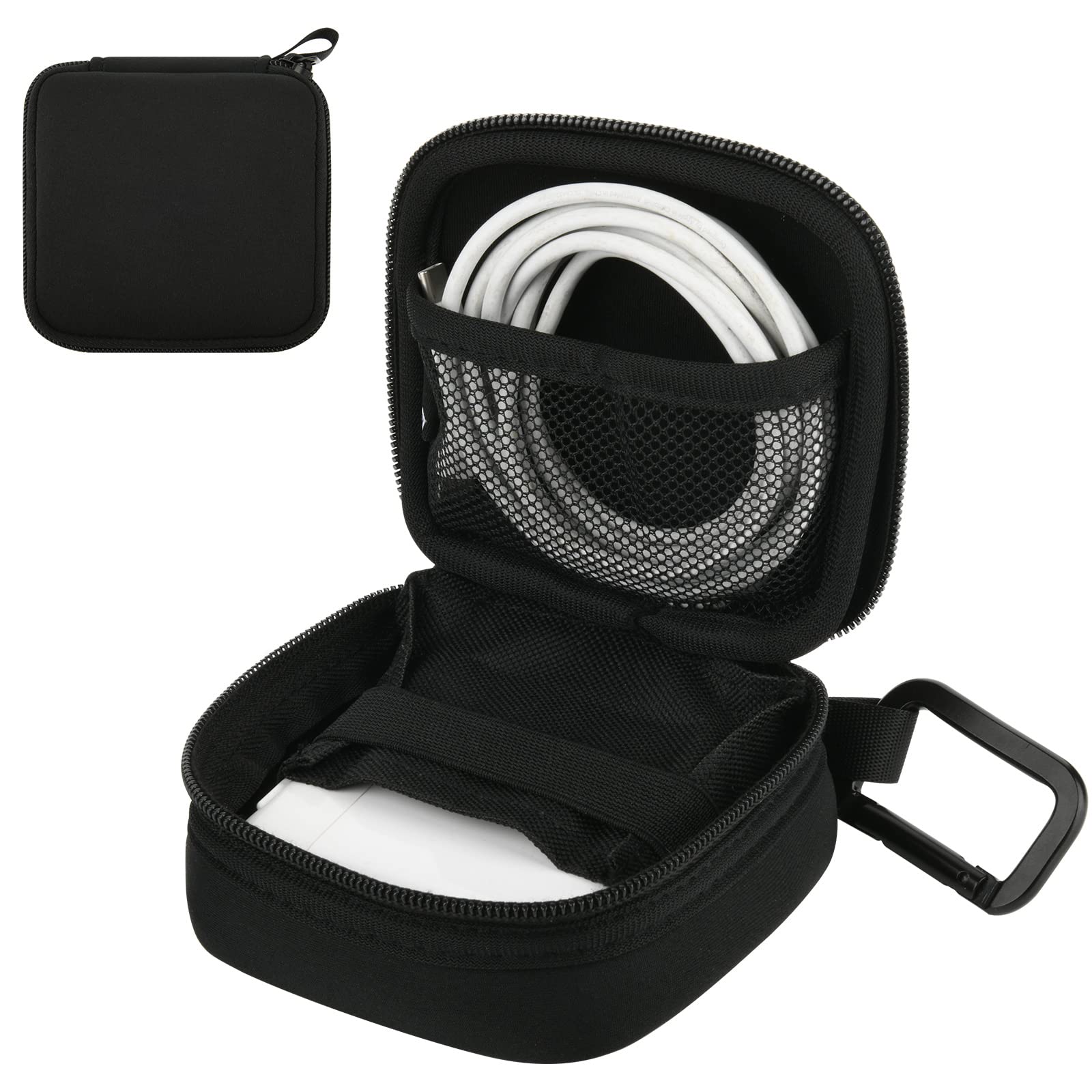 Portable Travel Organizer Bag for MacBook MagSafe Charger & Laptop Accessories - Compact Storage Case for Power Adapters, USB Drives, Tech Gadgets - Perfect for Business Trips, Commuting & Office Use
