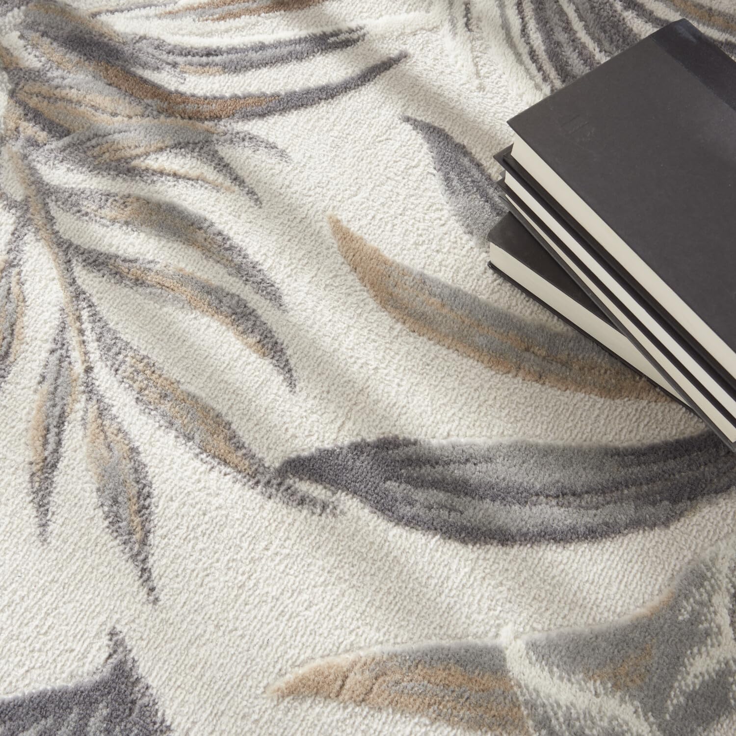 Nourison Pompeii Tropical Ivory/Grey 5'3