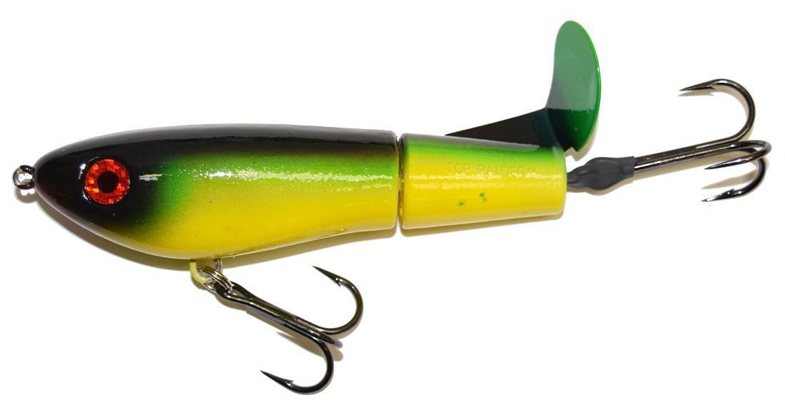 Topraider Surface Fishing Lure - Premium Bucher Bait for Bass, Pike, and Musky - Perfect for Freshwater and Saltwater Fishing Adventures