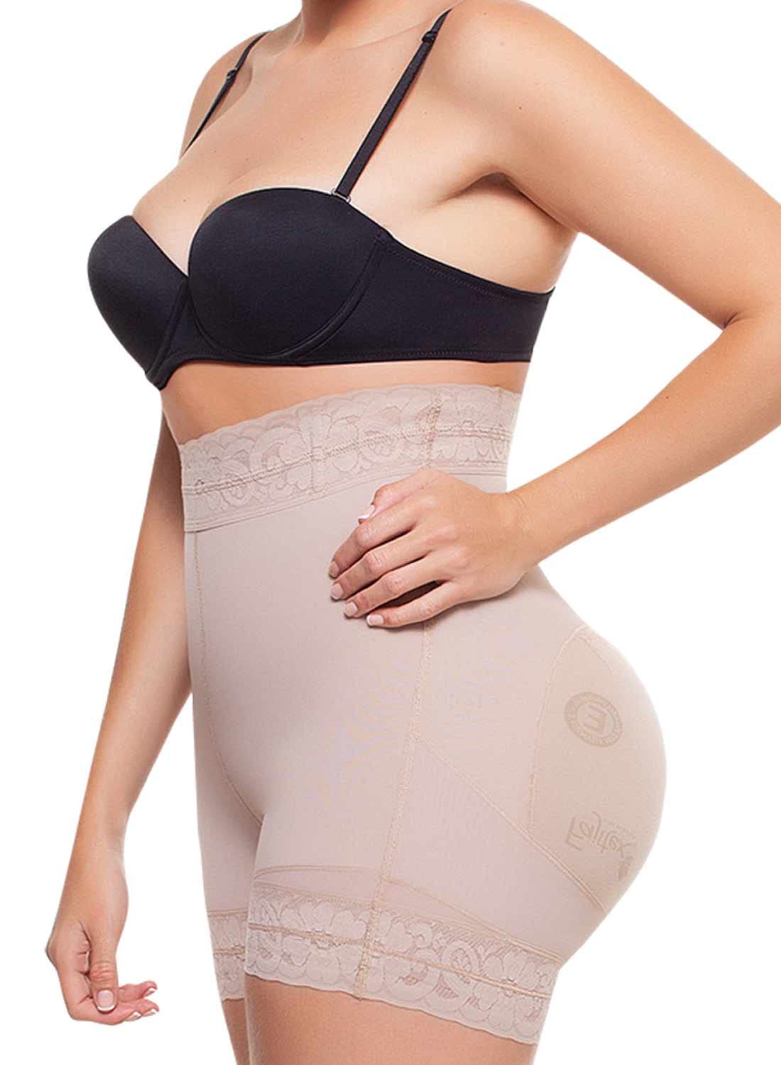 Fajitex High-Compression Butt Lifter Shorts - Shapewear for Women, Firm Control Panties, Levanta Cola Colombianos Girdle - Beige XX-Large - Perfect for Workout, Daily Wear & Special Occasions