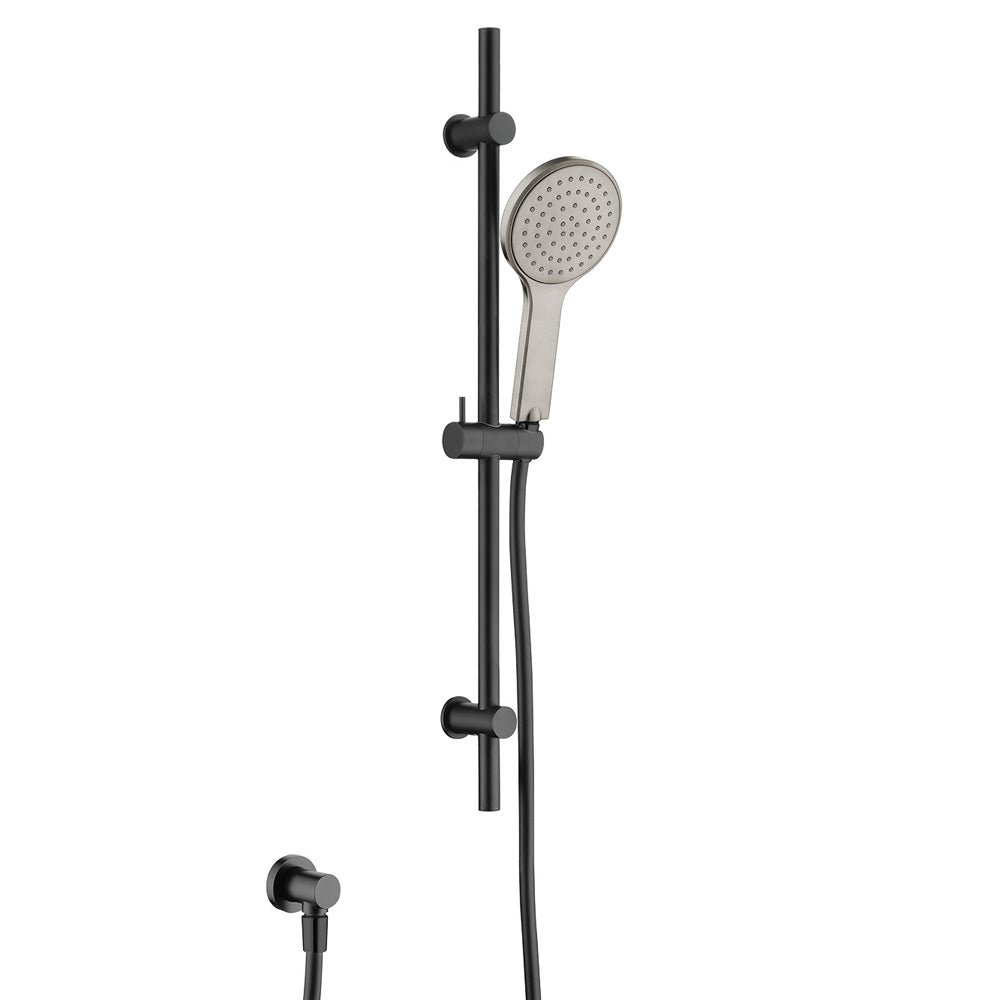 Fienza Kaya Rail Shower System in Matte Black - Modern Bathroom Fixture for Luxurious Shower Experience | Perfect for Home Renovation & Spa-Like Bathrooms