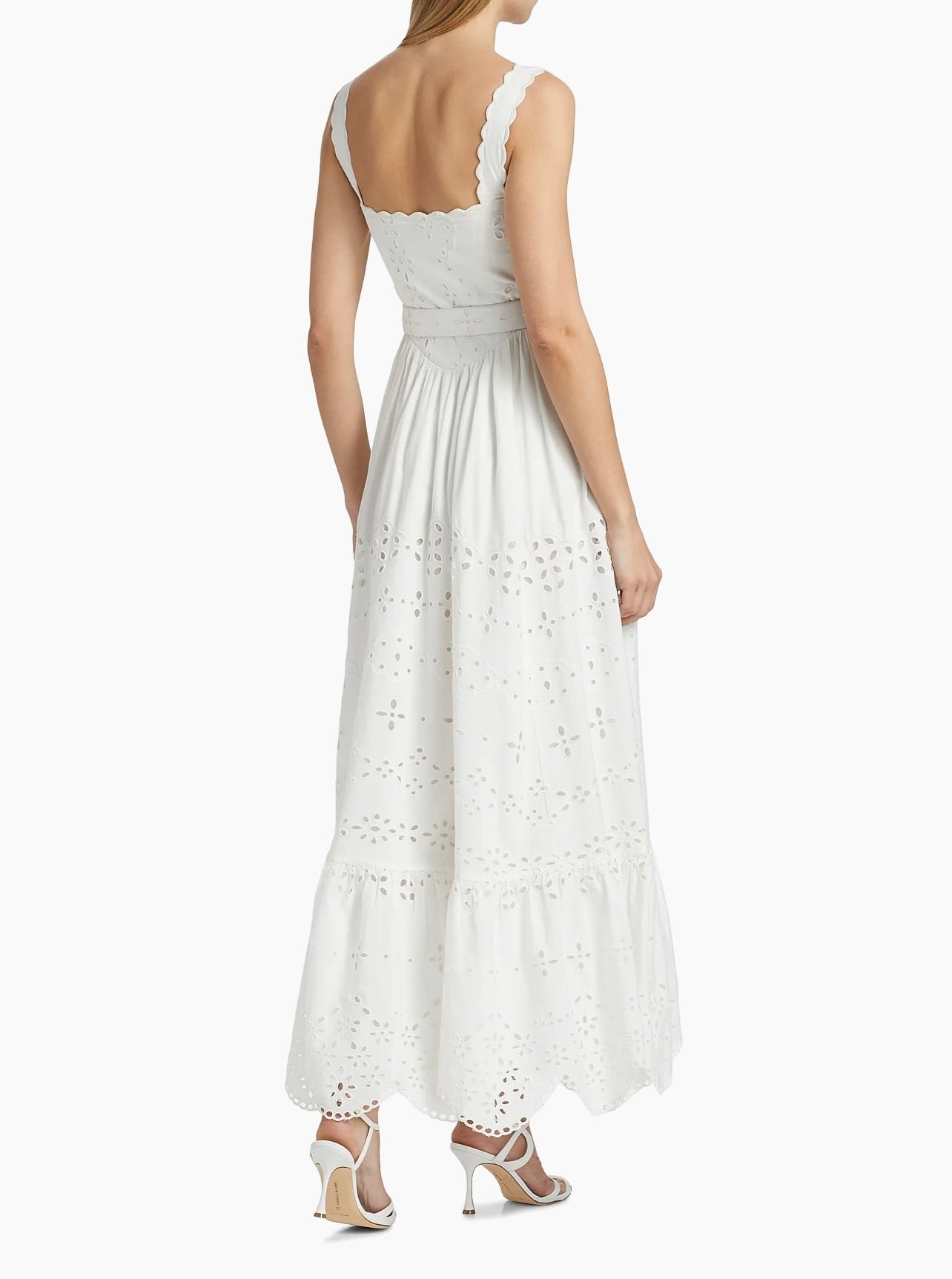 Adya Elegant Long White Dress for Women - Perfect for Weddings, Parties & Special Occasions