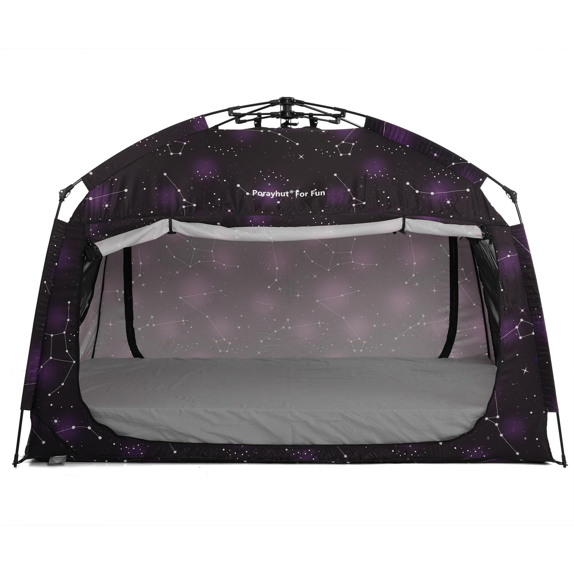 Instant Privacy Bed Tent for Sleeping - Quick Setup Portable Bed Canopy with 3 Doors & Large Space (Starry, Full) - Perfect for Dorm Rooms, Camping & Home Privacy Solutions