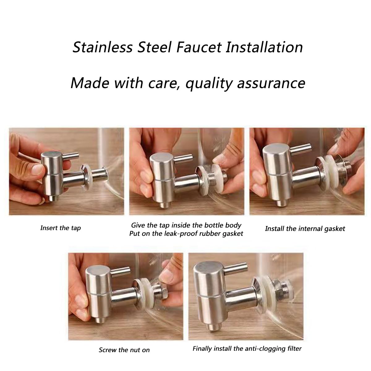 Elegant Wooden Stand Glass Juice Beverage Dispenser with Tap - Perfect for Parties, Weddings, and Home Entertaining