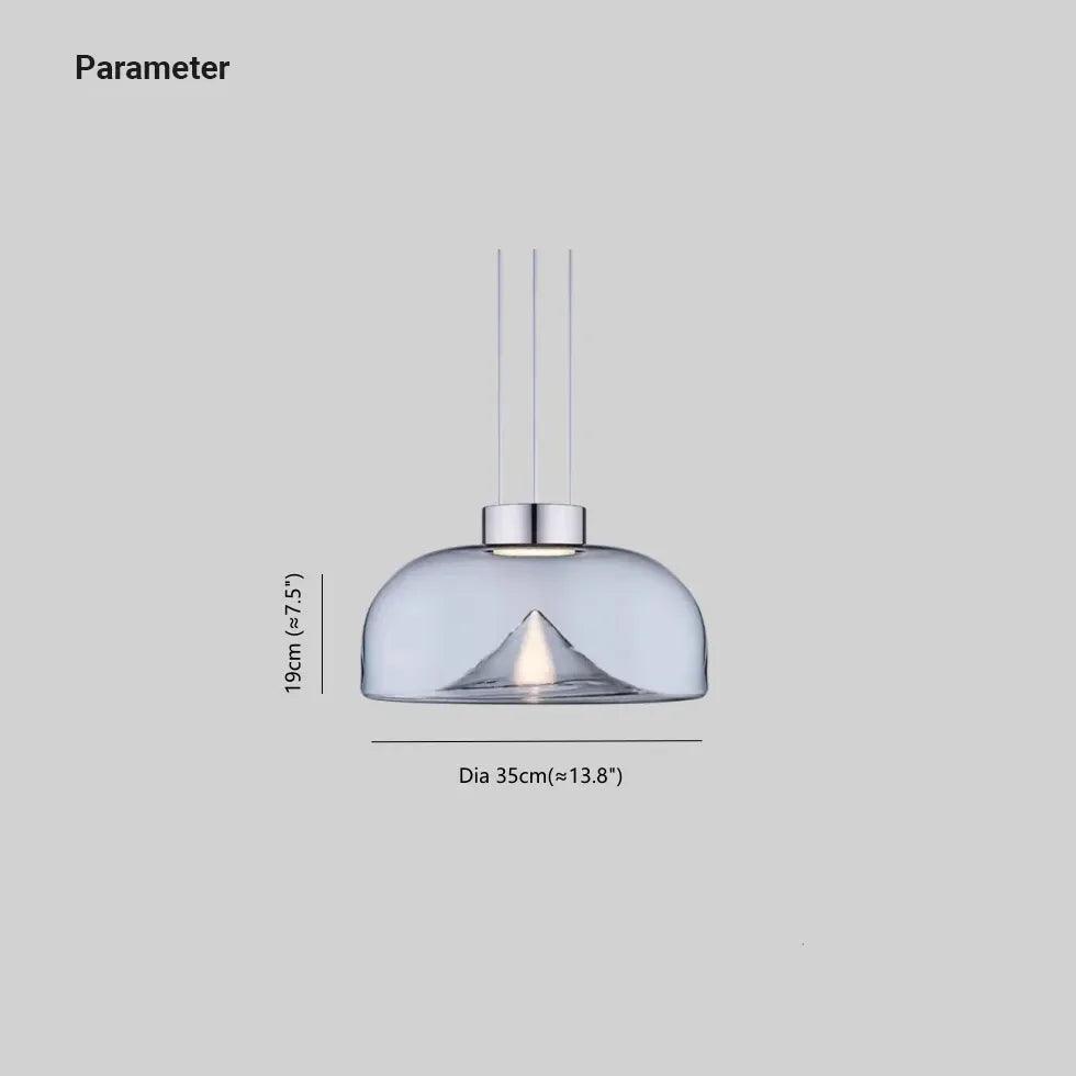 Clear Glass Shade for Kitchen Island Pendant Lighting - Durable Hanging Light Fixture Cover for Modern Dining Room & Breakfast Bar Decor