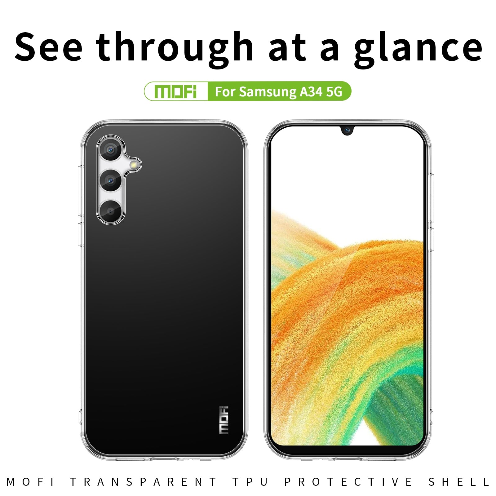 Durable Samsung Galaxy A34 5G Case - Shockproof & Slim Protective Cover for Everyday Use | Perfect for Work, Travel & Outdoor Activities