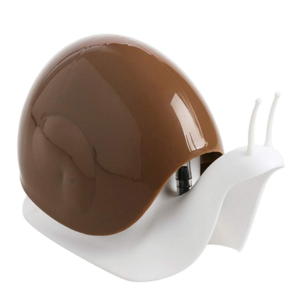 Snail-Shaped Manual Soap Dispenser Pump - 120ml Shower Gel, Shampoo & Lotion Bottle for Bathroom & Kitchen | Brown Liquid Dispenser for Hand Wash, Dish Soap & Beauty Products