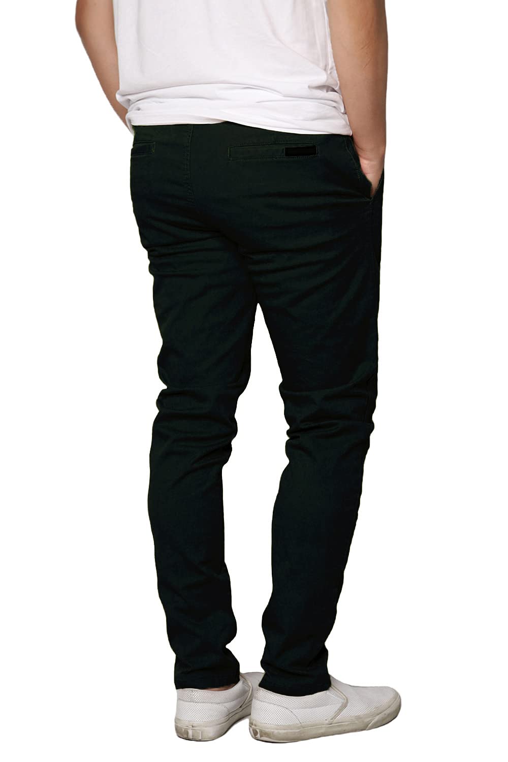 Men's Stretch Skinny Chino Pants - Slim Fit Casual Dress Pants for Work & Office | Comfortable & Stylish UrbanJ Trousers for Business Casual, Date Night & Everyday Wear