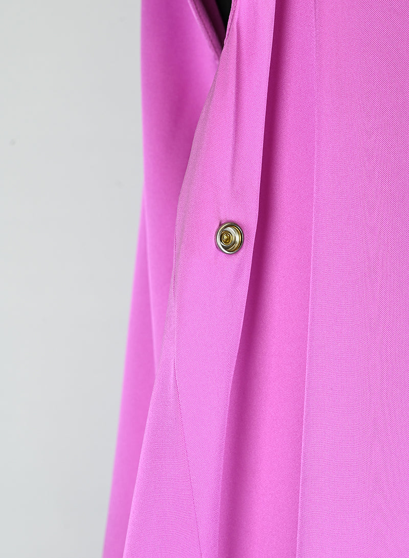 Balenciaga Purple Silk Long Dress Size 40 - Elegant Evening Gown for Parties & Special Occasions