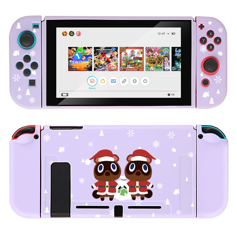 Timmy & Tommy Christmas Nintendo Switch Case - Protective Cover for Switch & Switch OLED - Holiday Gift for Animal Crossing Fans - Perfect for Gaming, Travel & Festive Decor