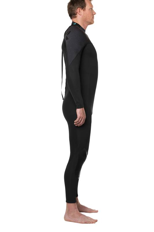 5mm Revel Men's Neoprene Wetsuit - Grey Full Body Scuba Diving & Surfing Suit for Warm Water Adventures