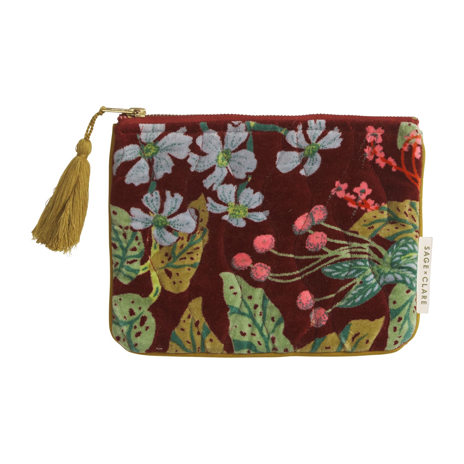 Genevieve Velvet Pouch - Soft & Luxurious Small Makeup Bag for Women | Perfect for Travel, Cosmetics, Jewelry & Essentials Storage | Elegant Gift Idea