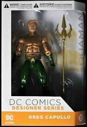 DC Comics Designer Series #17 Greg Capullo Aquaman Action Figure - Collectible Superhero Statue for Display & DC Fans