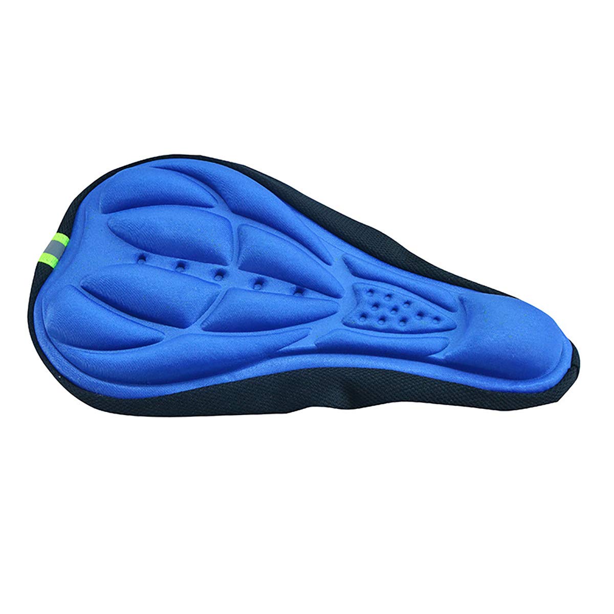 LZWNB Bike Seat Cushion Cover - Soft Silicone Memory Foam Cycling Seat Pad with Thick Comfort Padding (Black/Blue/Red/Yellow) - Perfect for Long Distance Riding, Commuting & Outdoor Cycling