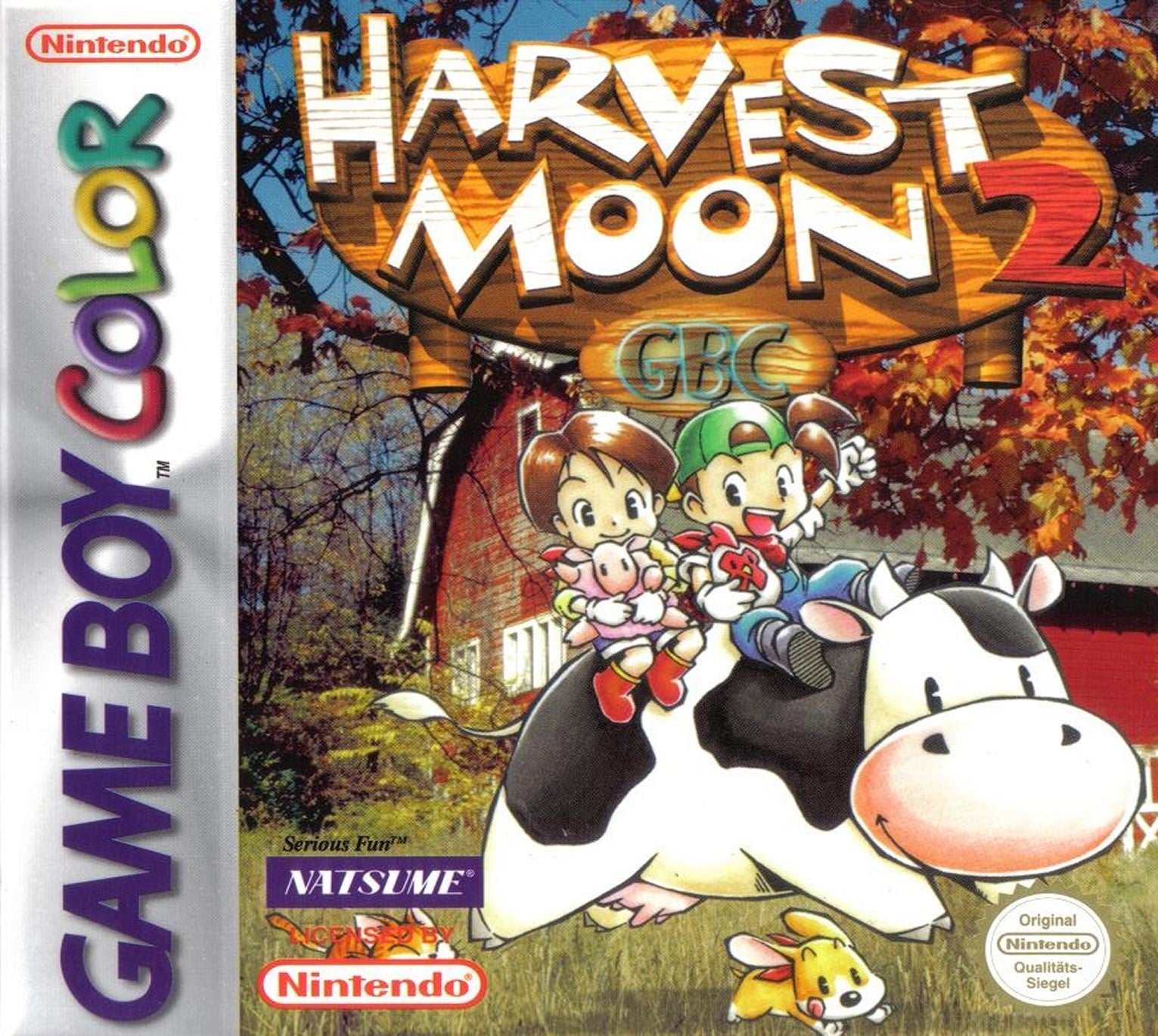 Used Harvest Moon 2 Game Boy Color Video Game - Retro GBC Cartridge for Collectors & Nostalgic Gamers - Perfect for Vintage Gaming & Display