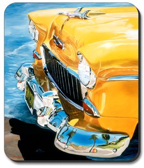 Fun in The Sun Art Plates Mouse Pad - Non-Slip Desk Mat for Computer, Gaming & Office Use - Perfect for Home, Work & Creative Spaces