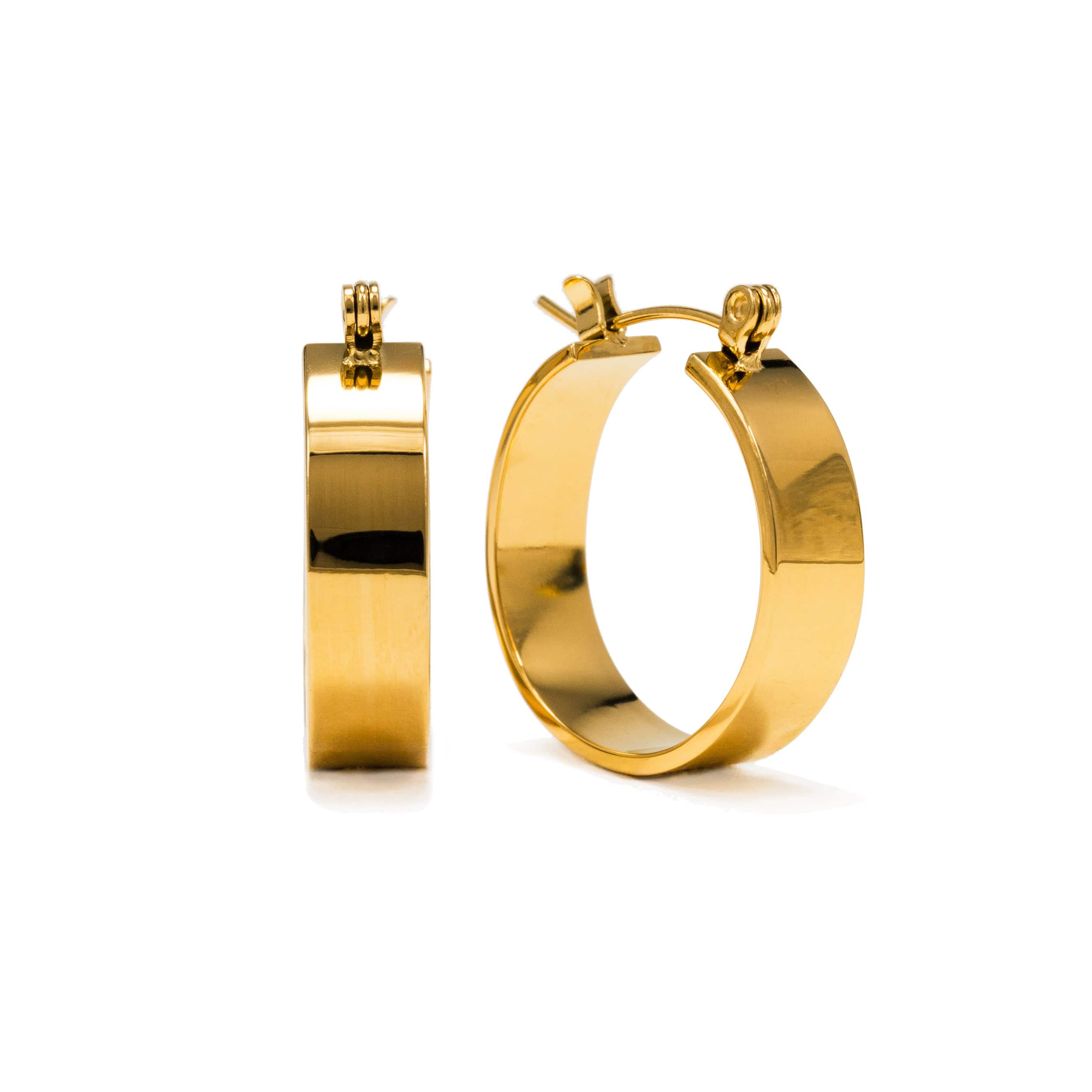 Khloe Hoop Earrings for Women - 14K Gold Plated Fashion Jewelry - Trendy Circle Earrings for Daily Wear & Special Occasions