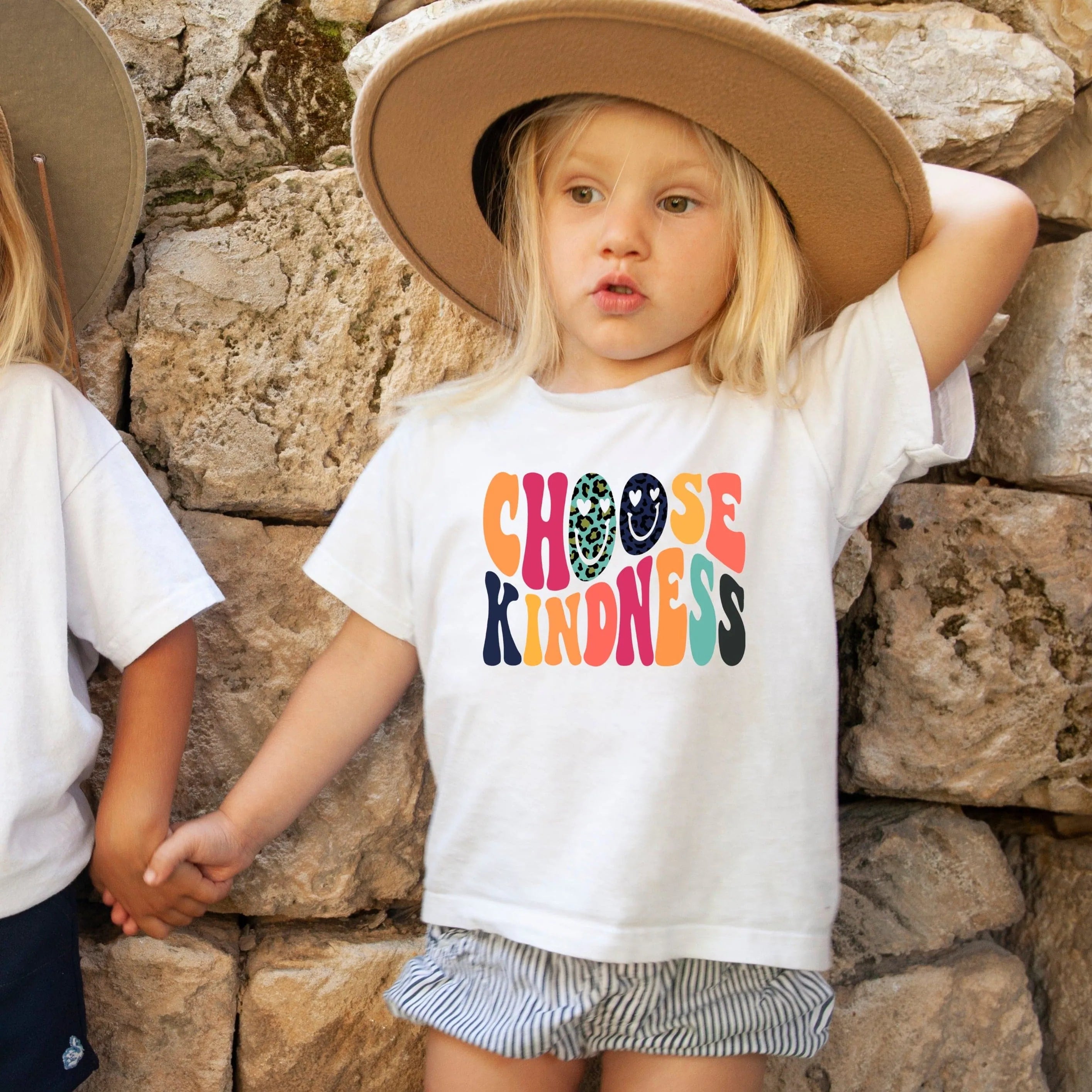 Kids 'Choose Kindness' Motivational Slogan T-Shirt - Soft Cotton Tee for School, Playdates & Everyday Wear