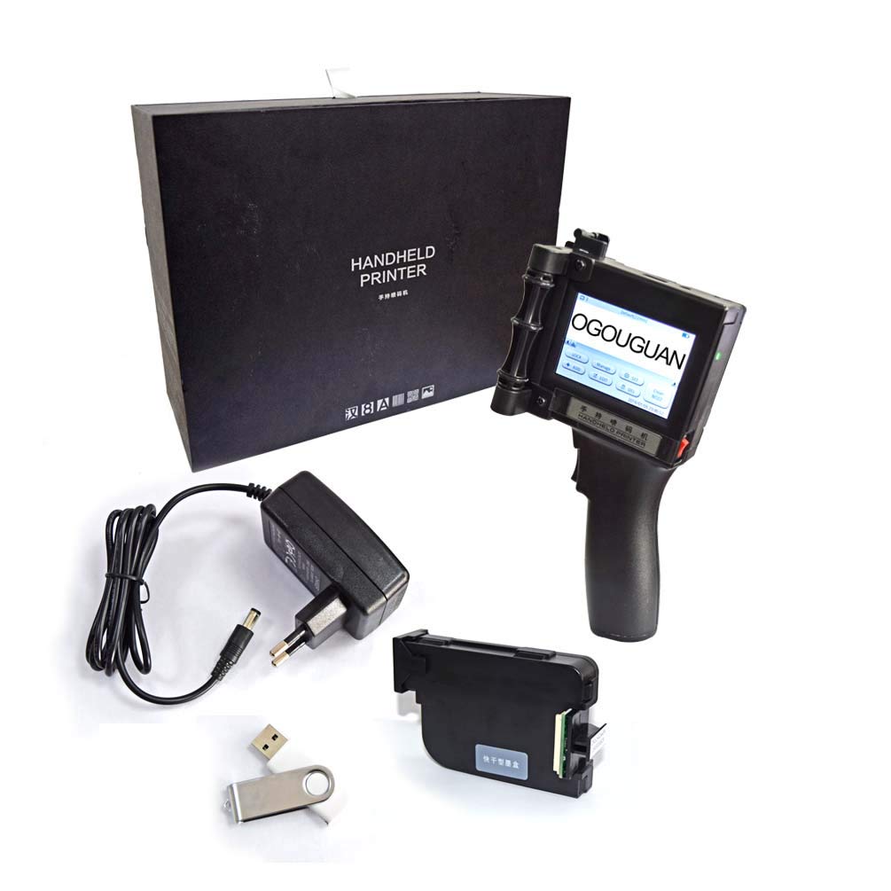 Portable Smart HD Handheld Inkjet Printer - Date Logo Coder & Labeling Machine for Cartons, Pipes, Plastics | Ideal for Packaging, Shipping & Industrial Marking