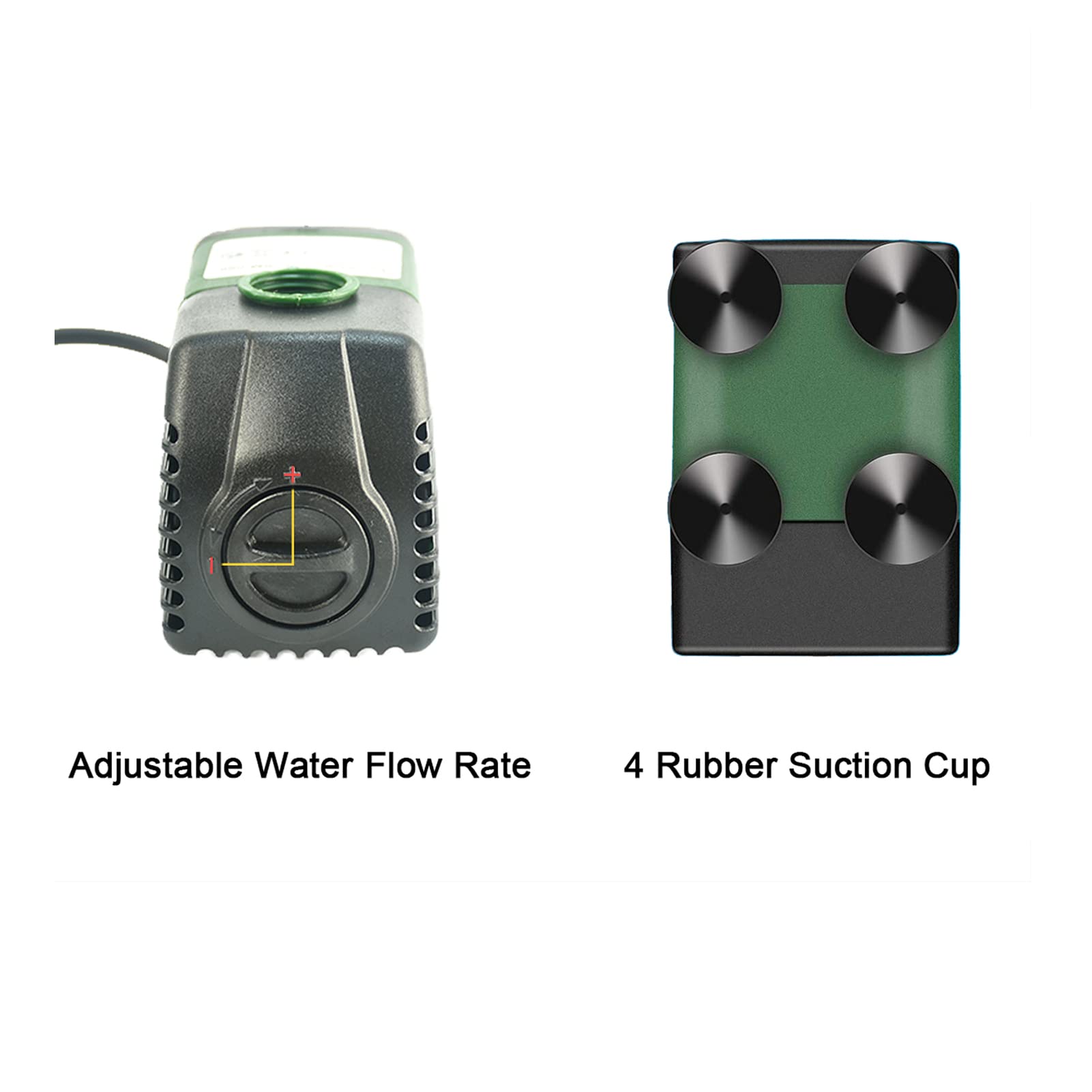 AolKee 25W 1500L/H Submersible Water Pump with 2 Nozzles, AC220-240V Electric Water Pump for Aquarium, Fish Tank, Pond, Garden - Perfect for Water Circulation and Oxygenation in Home & Outdoor Water Features