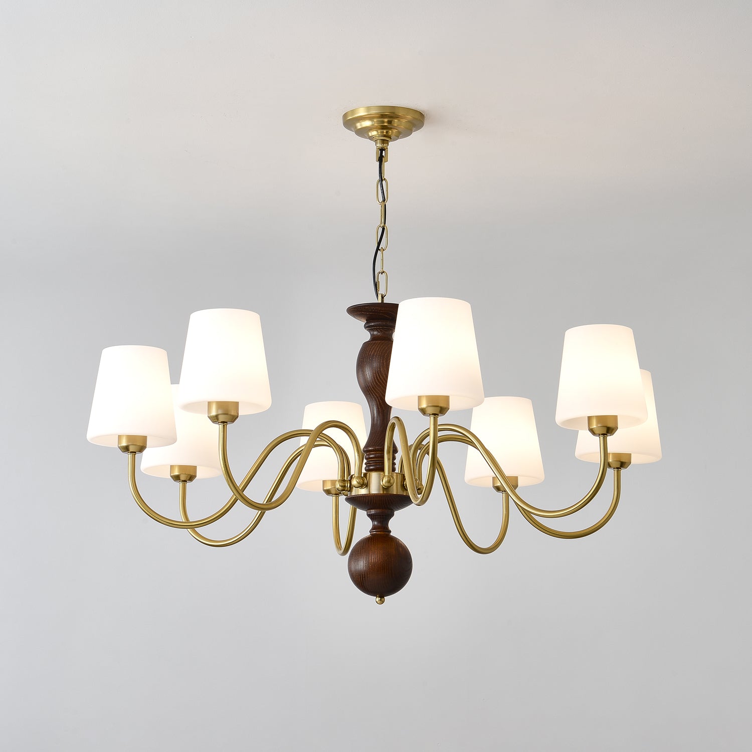 Grove Haven Chandelier - Elegant Crystal Ceiling Light Fixture for Dining Room, Living Room & Bedroom | Perfect for Home Decor & Wedding Venues