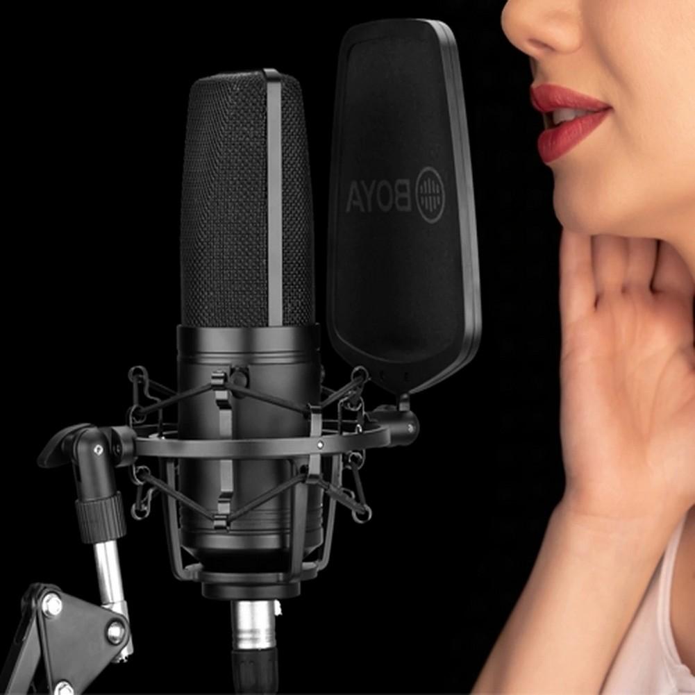 BOYA BY-M1000 Professional Studio Condenser Microphone for Podcasting, Voice Over & Music Recording - Perfect for Home Studios & Content Creators