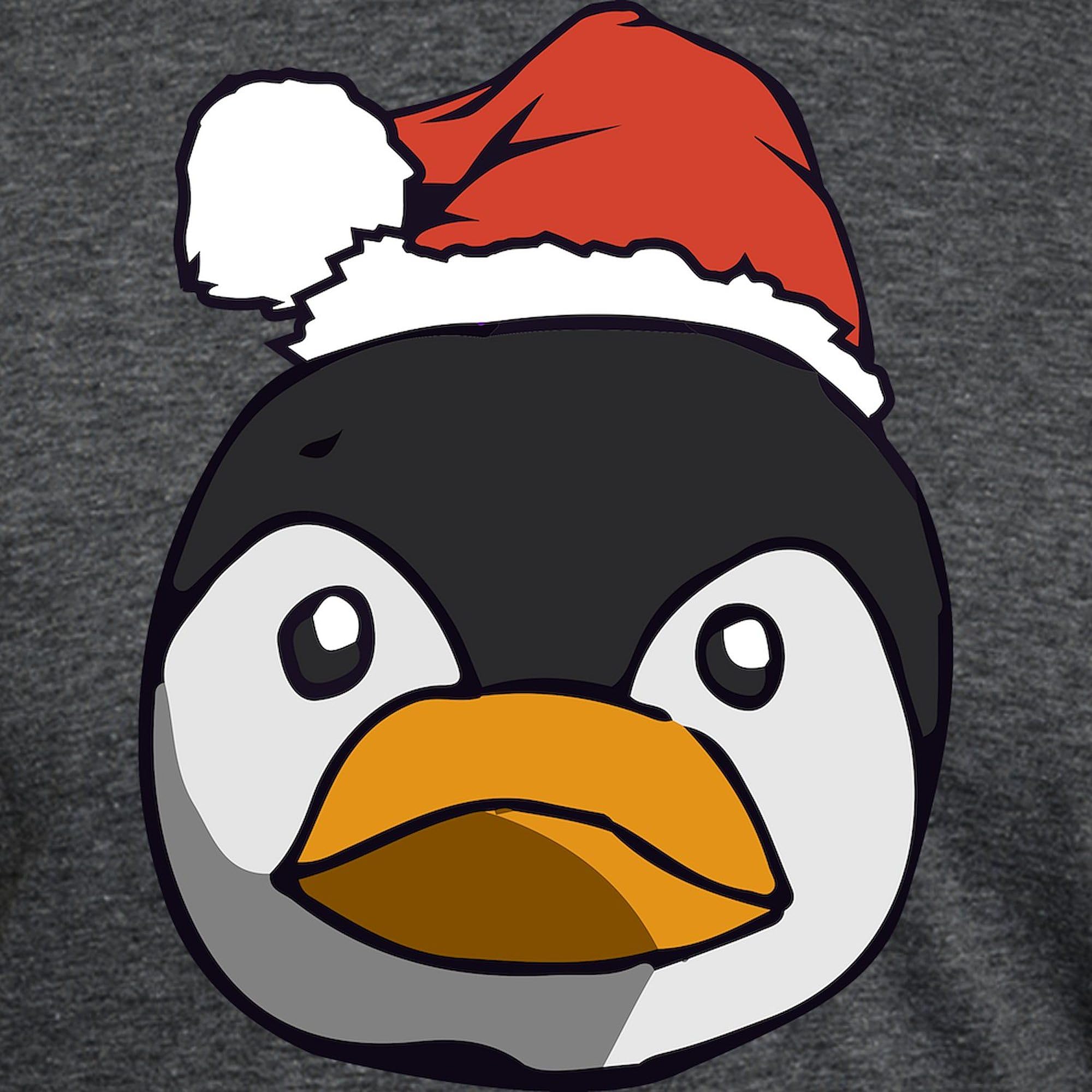 Santa Penguin Men's Tri-Blend T-Shirt - Soft Premium Cotton Blend Tee for Casual Wear & Holiday Gifts | CafePress
